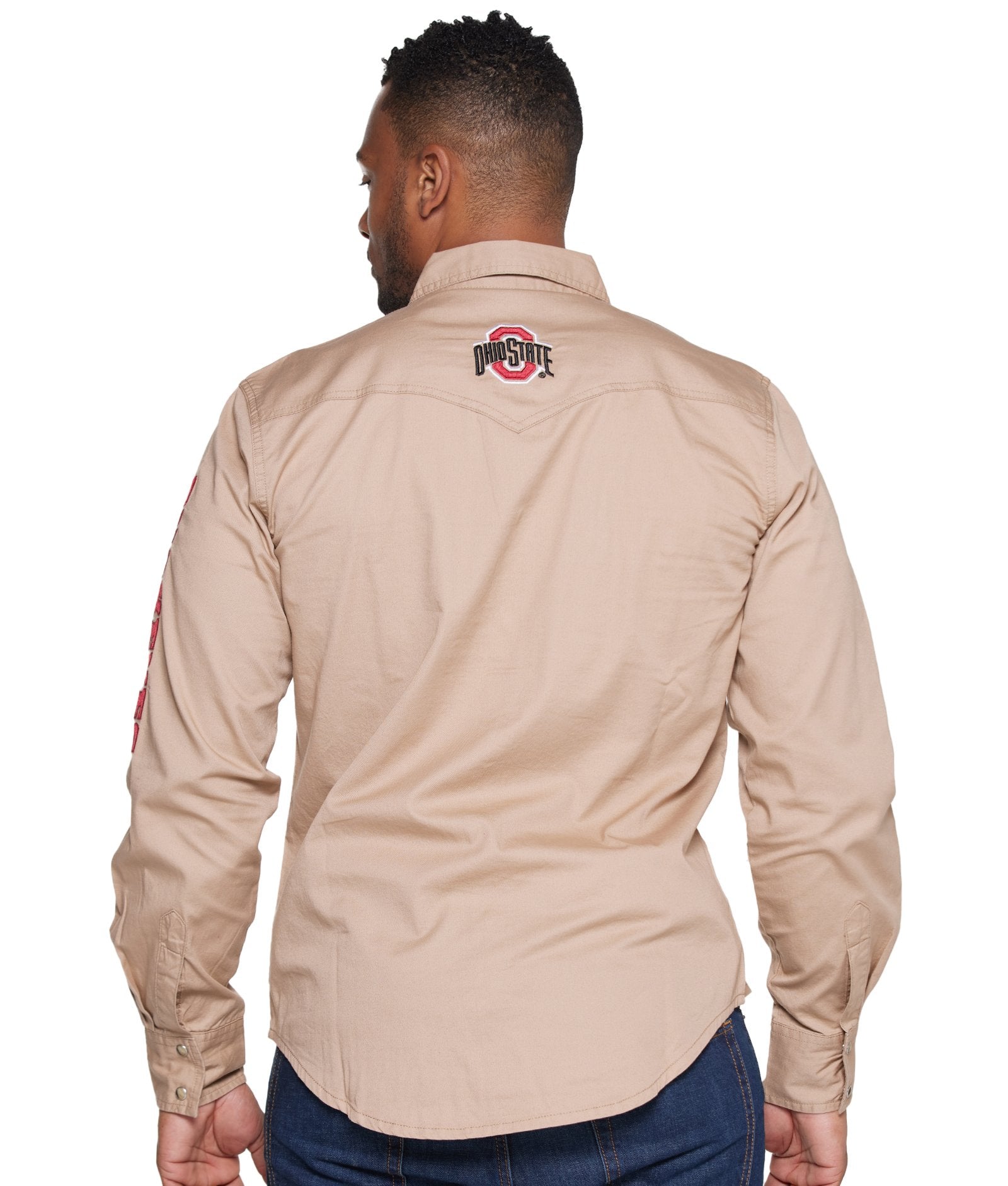 Ohio State Buckeyes Wrangler Western Snap Up Shirt – Colosseum