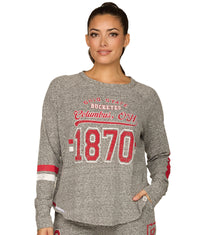 Women's Ohio State Buckeyes Zuzu Oversized Long Sleeve Tee