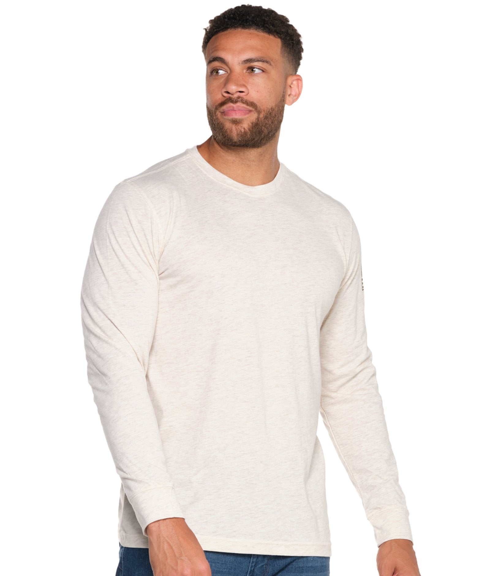 Men's Oatmeal Operation Hat Trick Long Sleeve Tee