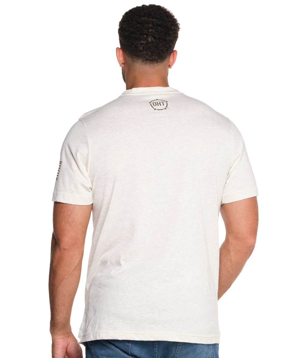 Men's Oatmeal Operation Hat Trick Short Sleeve Tee