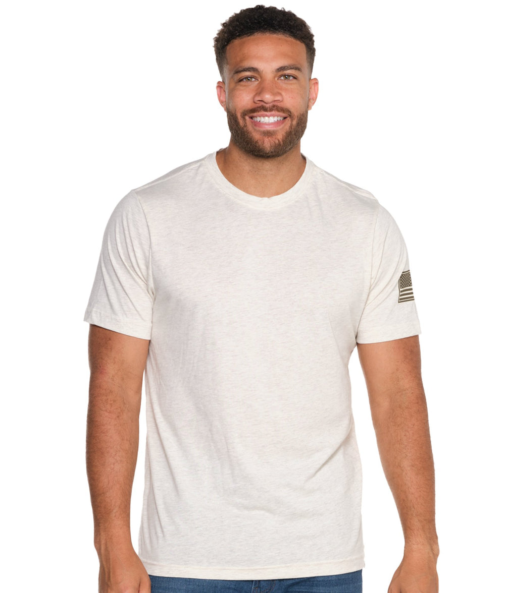 Men's Oatmeal Operation Hat Trick Short Sleeve Tee