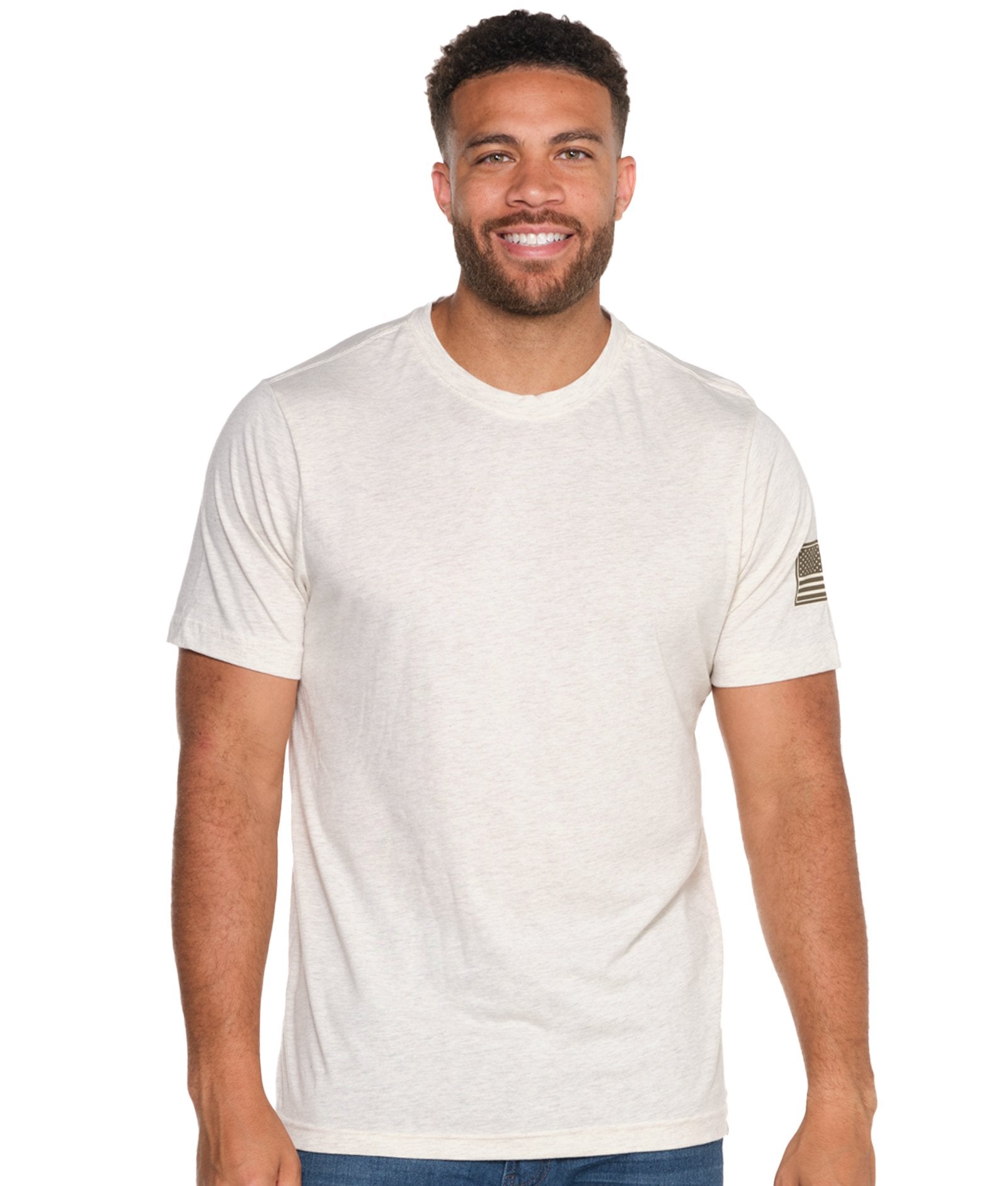 Men's Oatmeal Operation Hat Trick Short Sleeve Tee