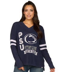 Women's Penn State Nittany Lions Violet Oversized Long Sleeve Knit Top