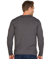 Men's Black Playbook Long Sleeve Tee