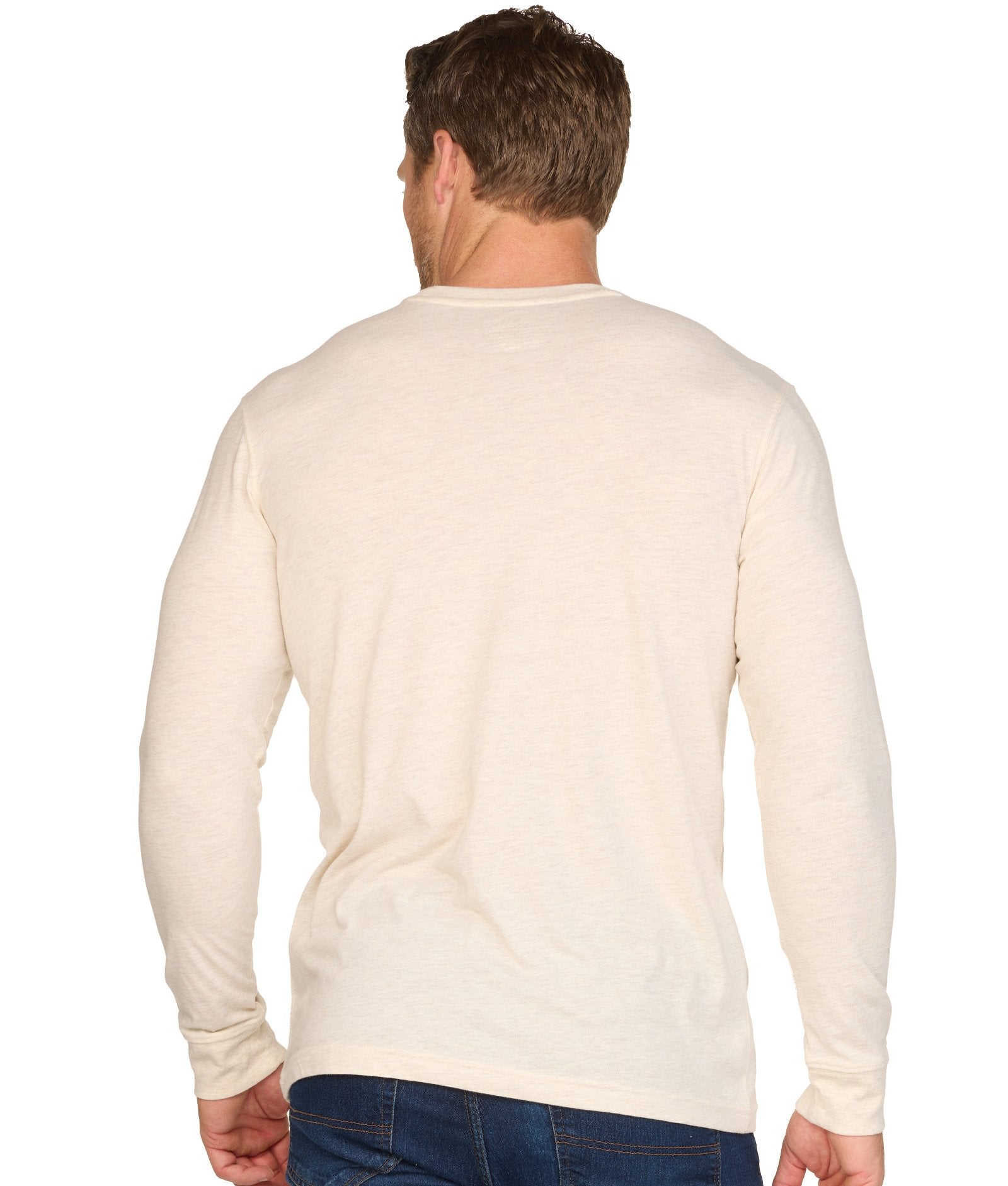 Men's Oatmeal Playbook Long Sleeve Tee