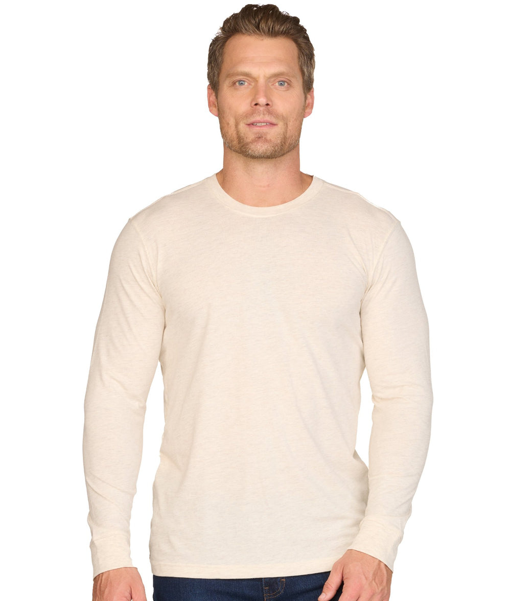 Men's Oatmeal Playbook Long Sleeve Tee