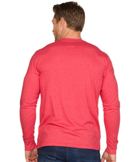 Men's Red Playbook Long Sleeve Tee