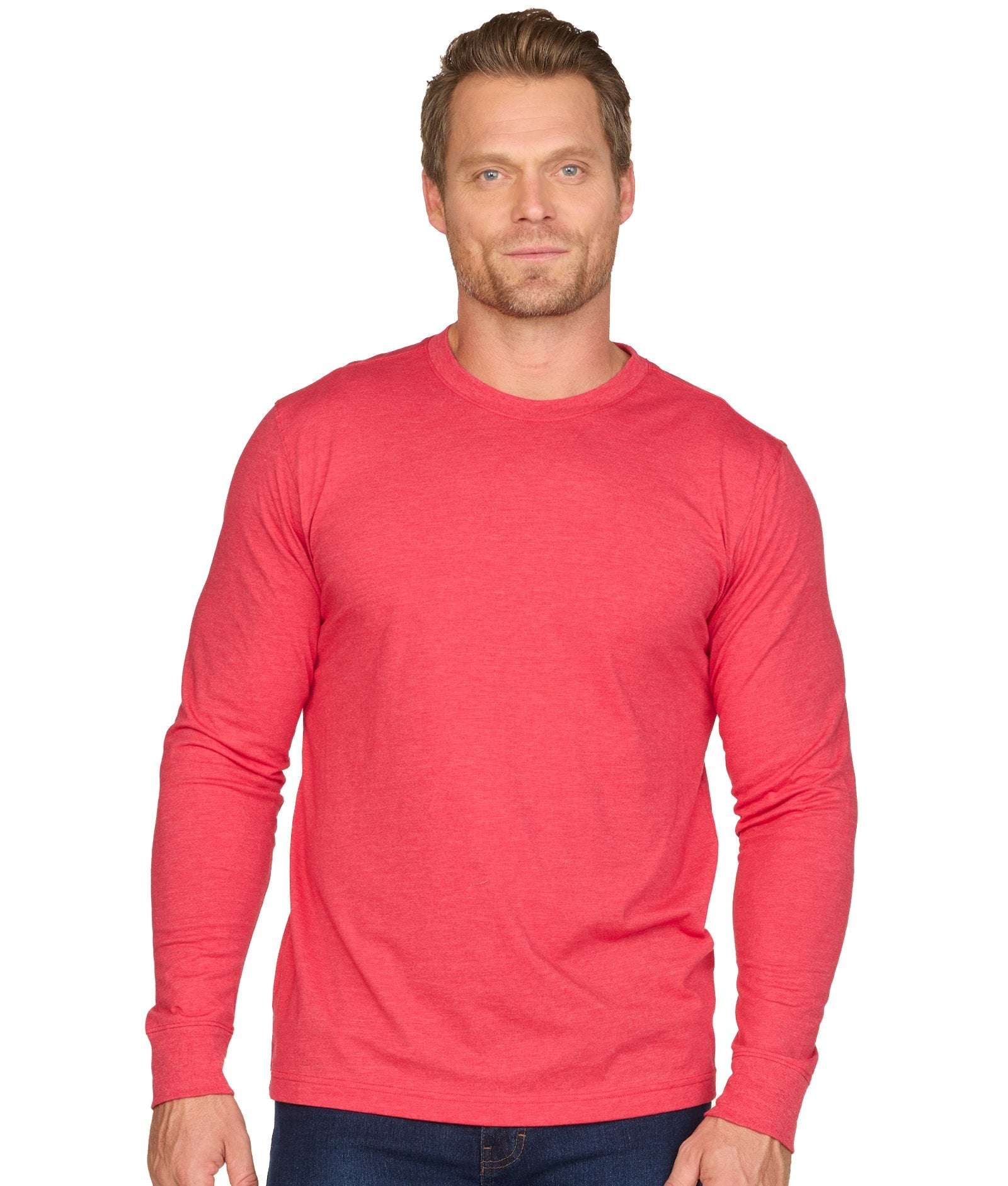 Men's Red Playbook Long Sleeve Tee