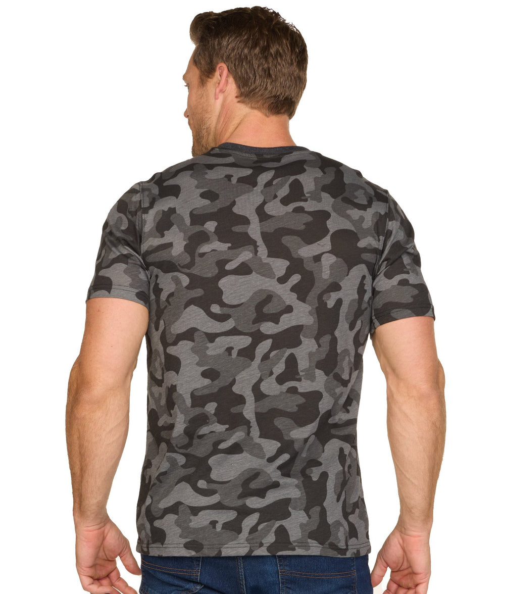 Men's Black Camo Playbook Short Sleeve Tee