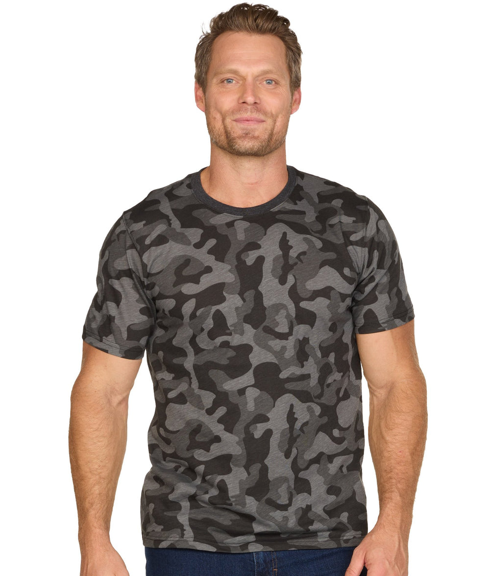 Men's Black Camo Playbook Short Sleeve Tee