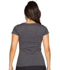 Women's Black Playbook Short Sleeve V-Neck Tee