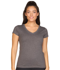 Women's Charcoal Playbook Short Sleeve V-Neck Tee