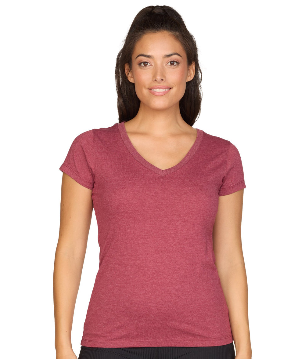 Women's Garnet Playbook Short Sleeve V-Neck Tee