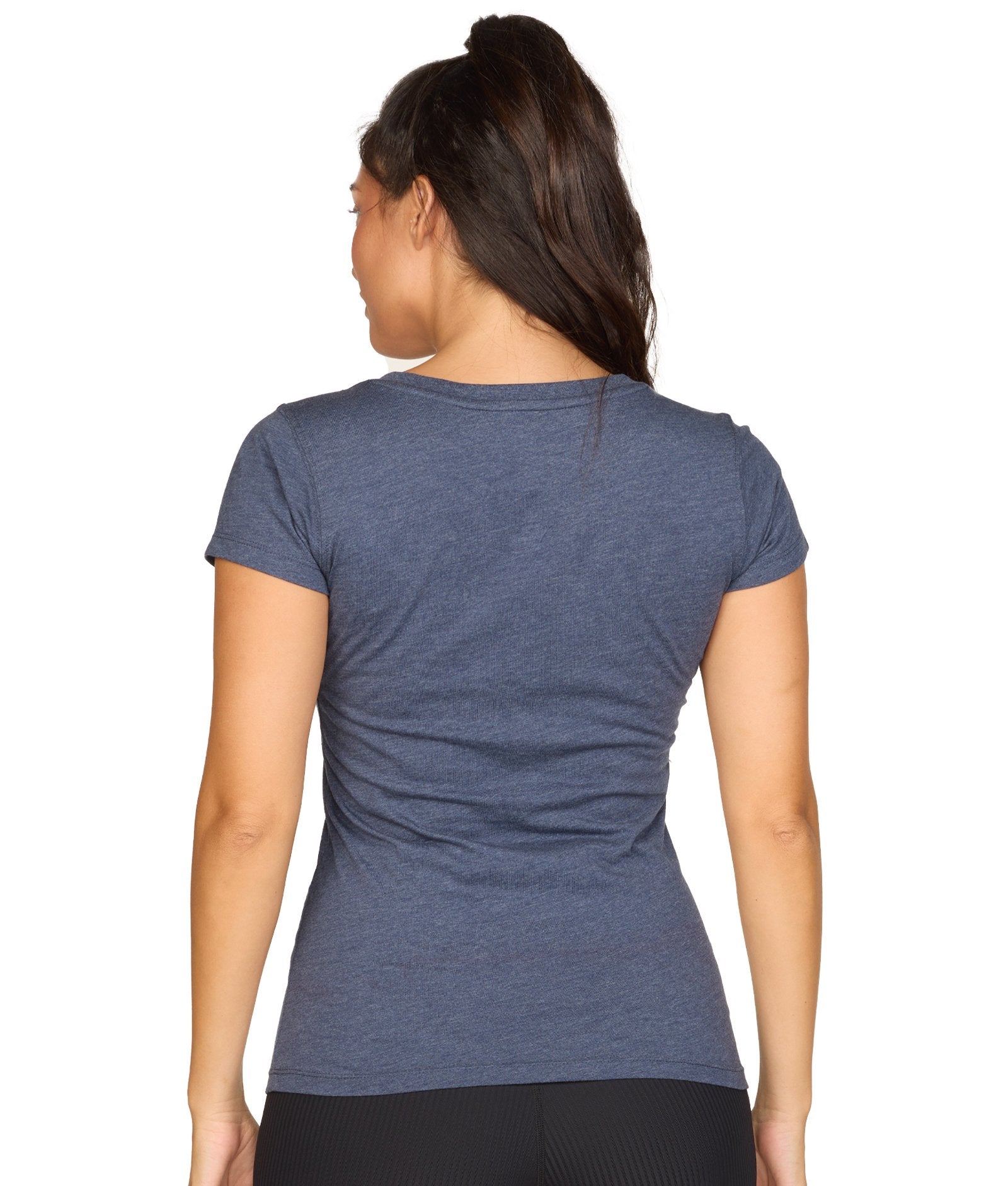 Women's Navy Playbook Short Sleeve V-Neck Tee