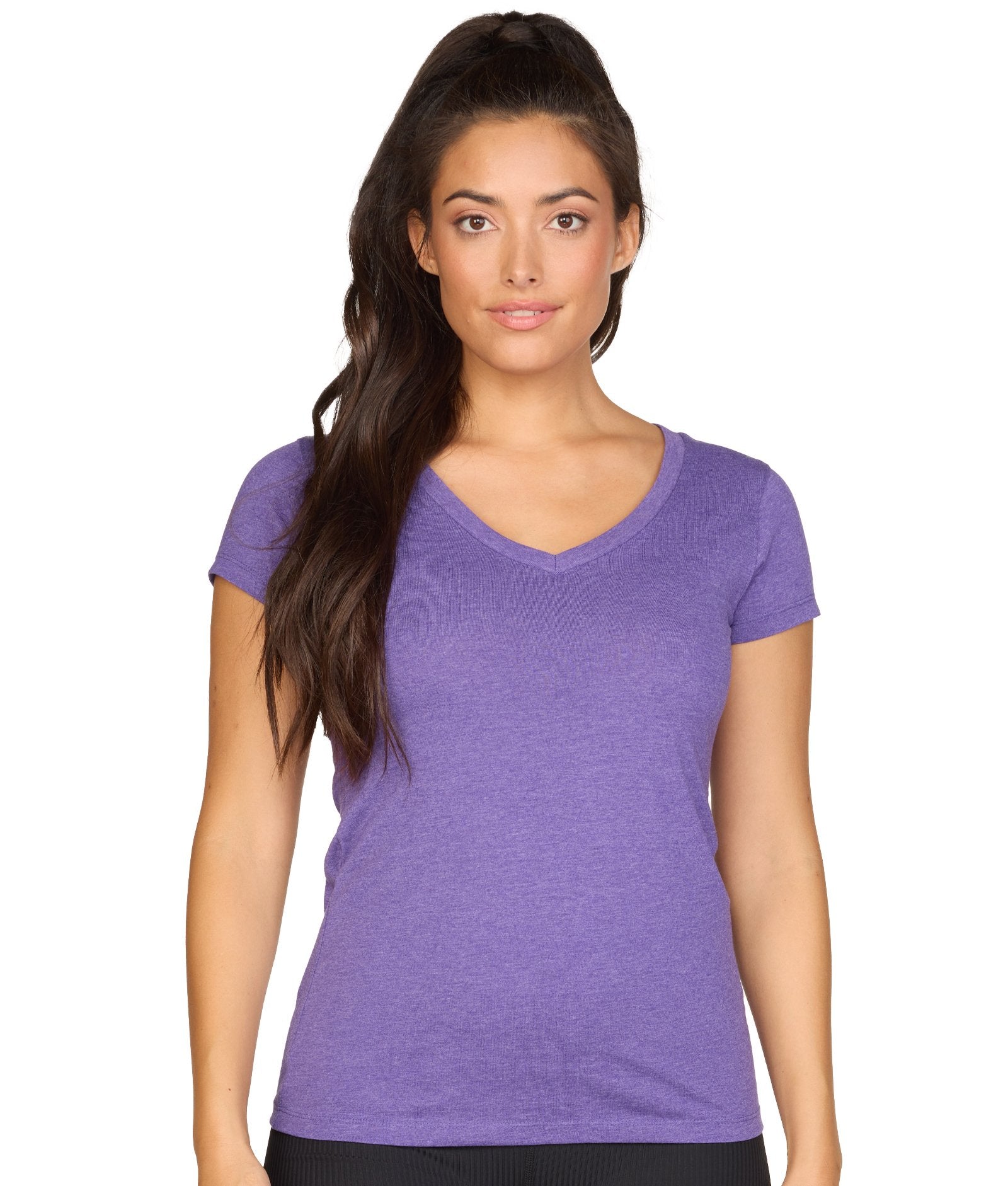 Women's Purple Playbook Short Sleeve V-Neck Tee