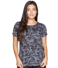 Women's Black Camo Printed Myla Tee