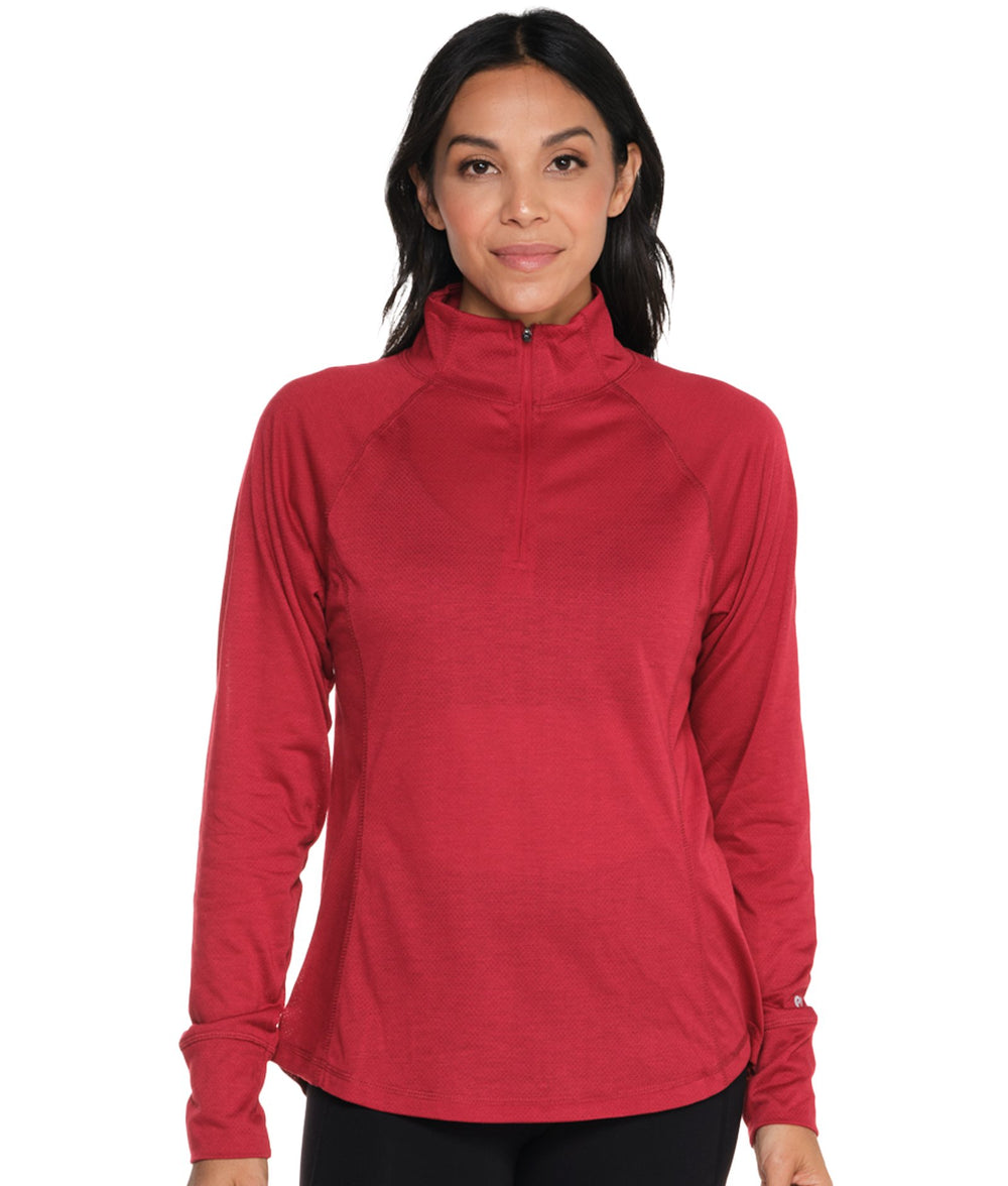 Women's Cardinal Quinn Quarter Zip Windshirt