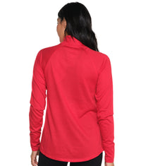 Women's Red Quinn Quarter Zip Windshirt