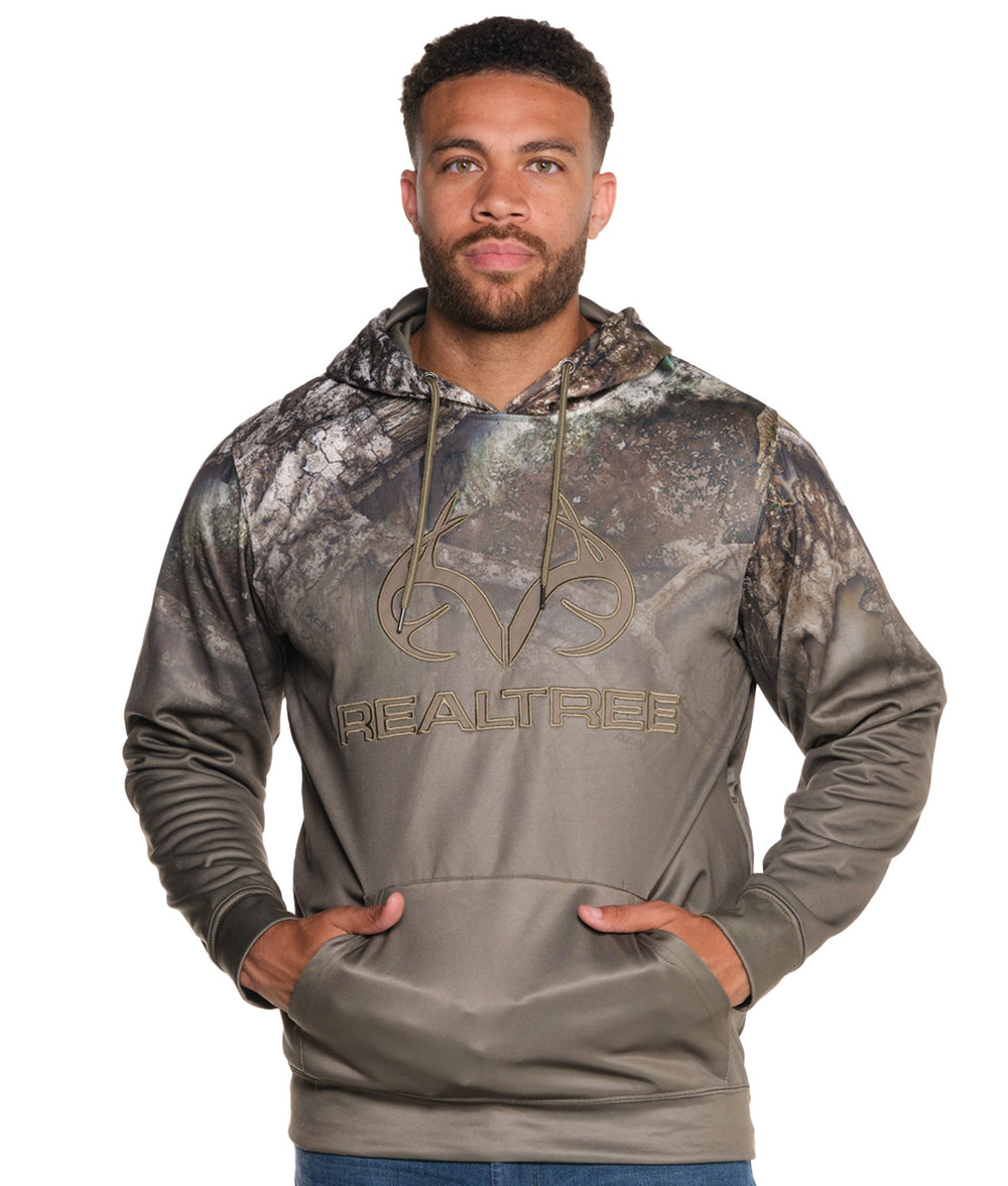 Men's Realtree Olive Khaki Archer Performance Hoodie