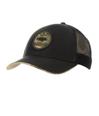 Realtree Black Davenport Adjustable Structured Curved Bill Trucker Hat