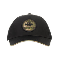 Realtree Black Davenport Adjustable Structured Curved Bill Trucker Hat