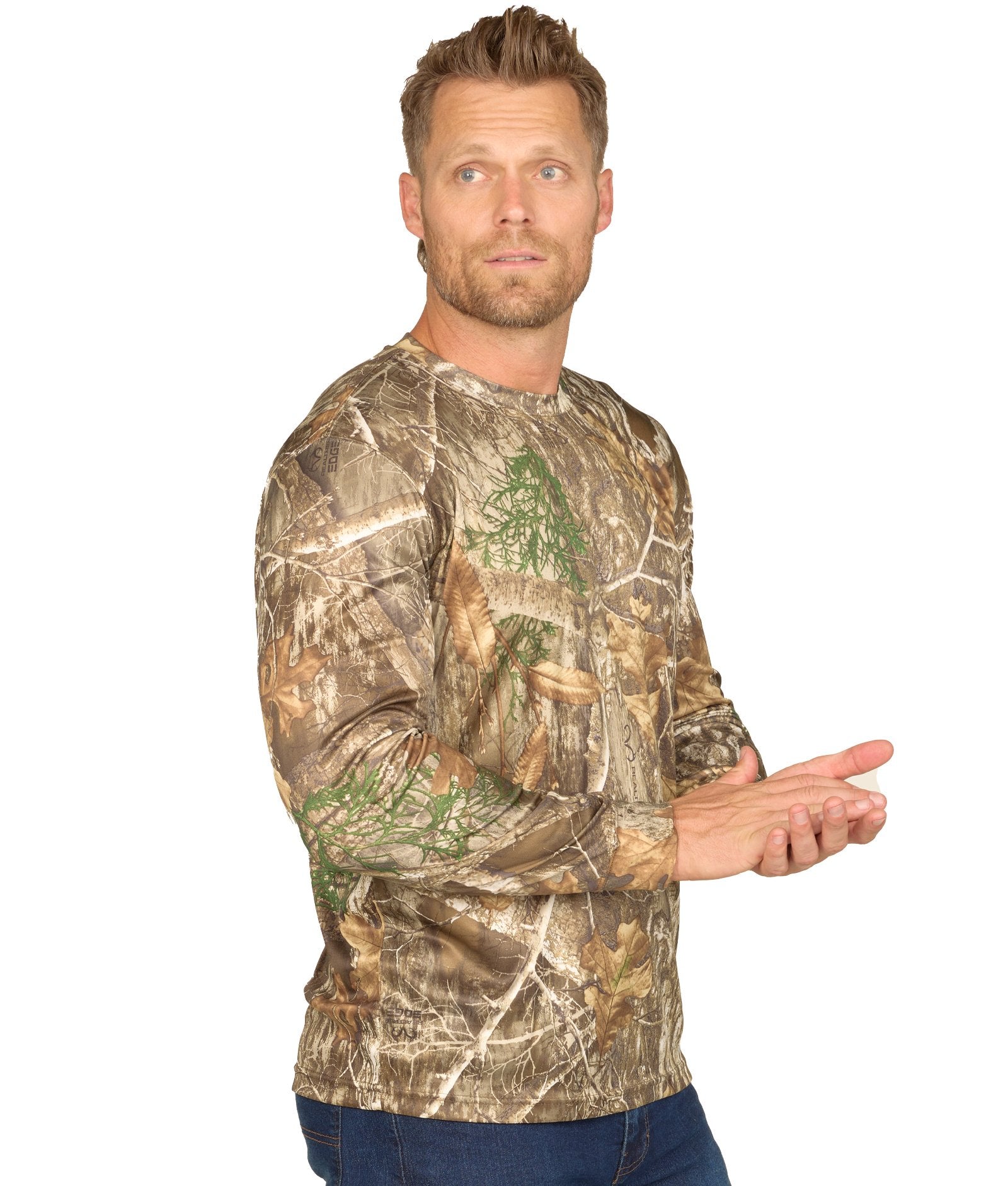 トップス WOODBLOCK LS MESH RUGGER SHIRT REAL TREE Realtree Gulf Stream Long Sleeve Fishing Tee – Colosseum Athletics