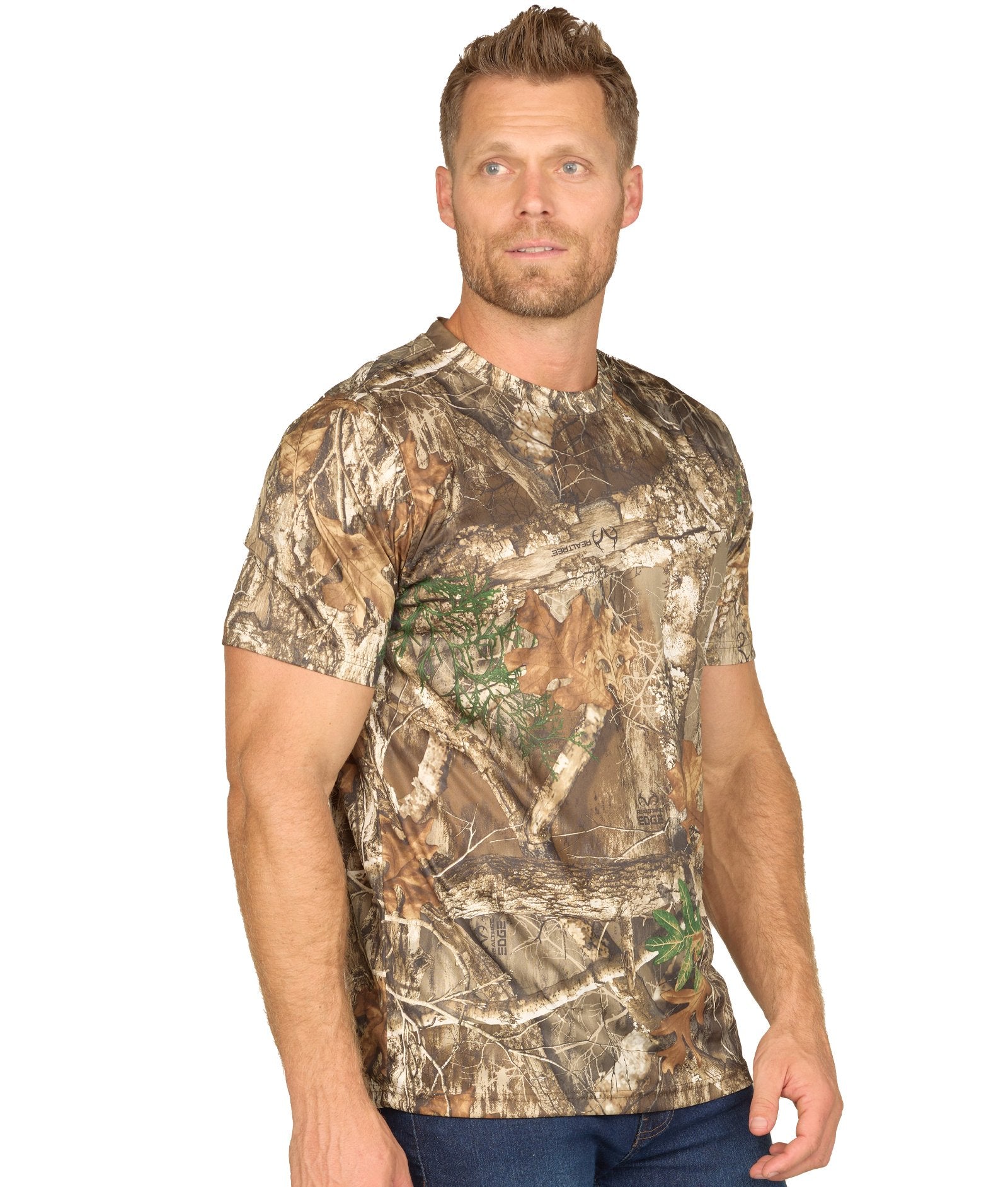 Realtree Lot de 2 t-shirts Performance à manches courtes pour homme, Realtree Bord camouflage, Taille S Realtree Lot de 2 t-shirts Performance à manches courtes pour homme, Realtree Bord camouflage, Taille S