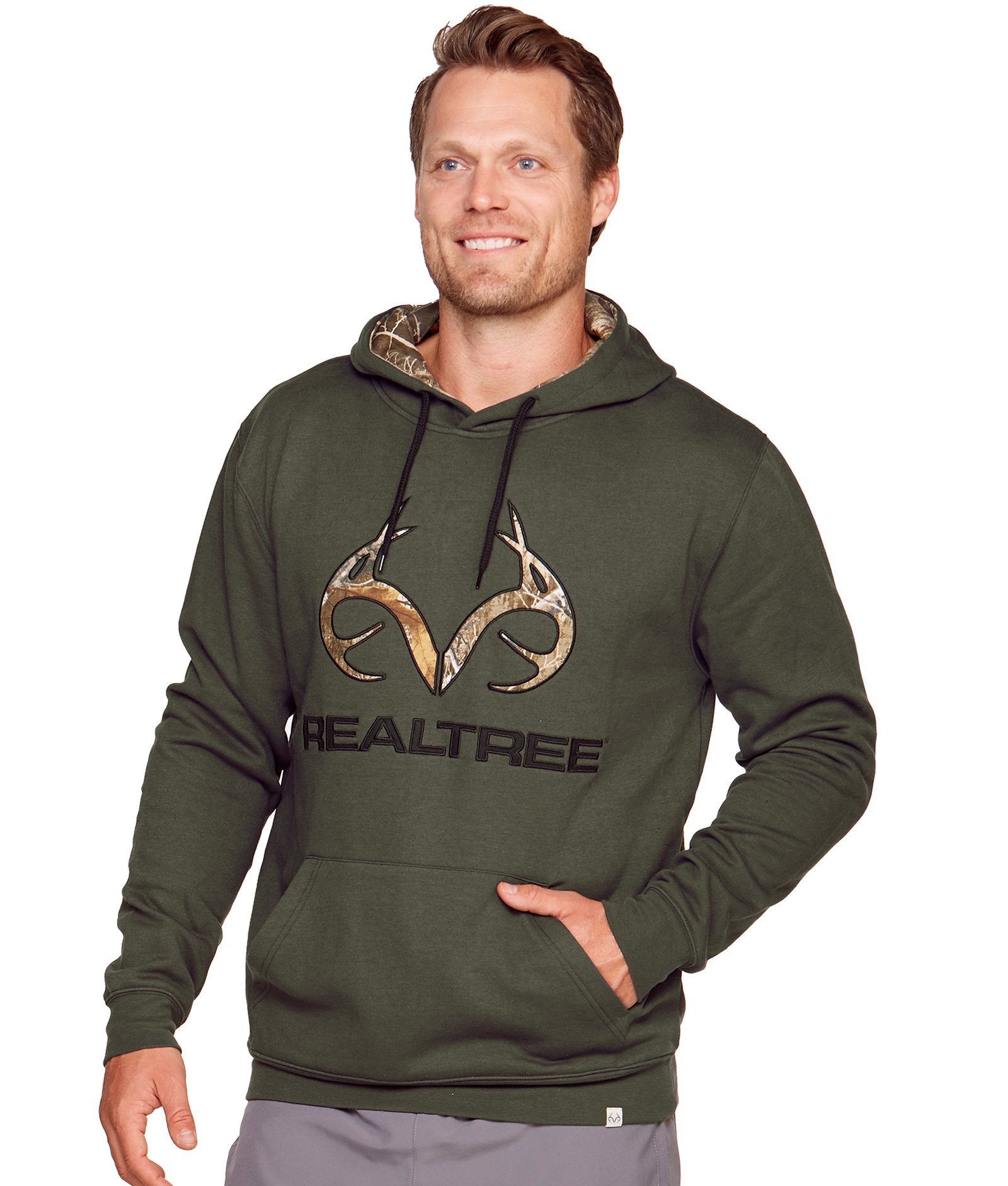 Men's Realtree Forest Night Grizzly Pullover Hoodie
