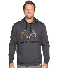 Men's Realtree Charcoal Grizzly Pullover Hoodie