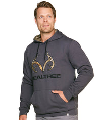 Men's Realtree Charcoal Grizzly Pullover Hoodie