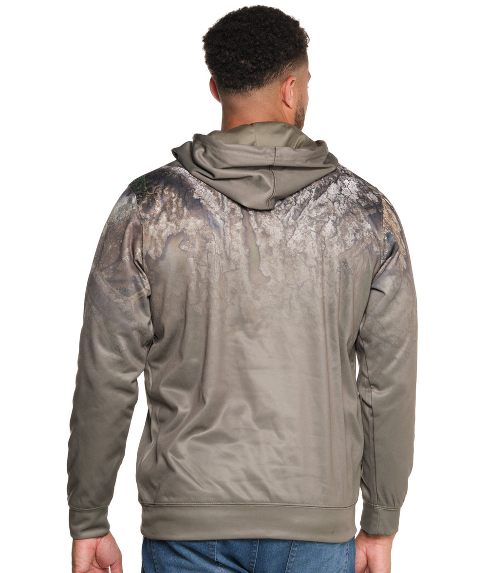 Men's Realtree Olive Khaki Strike Performance Fleece Hoodie
