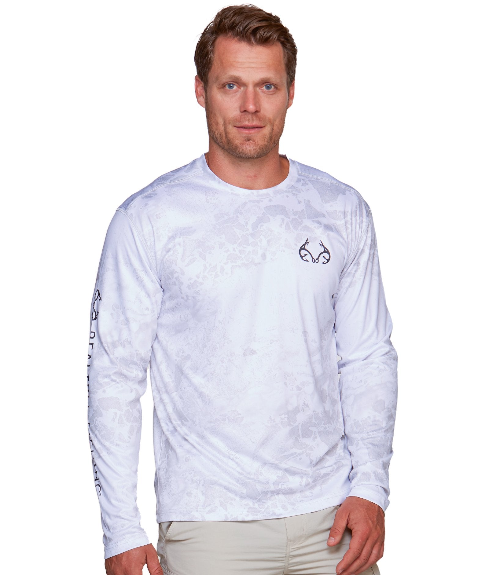Personalized waves camo Long sleeve preformance Fishing Shirts for