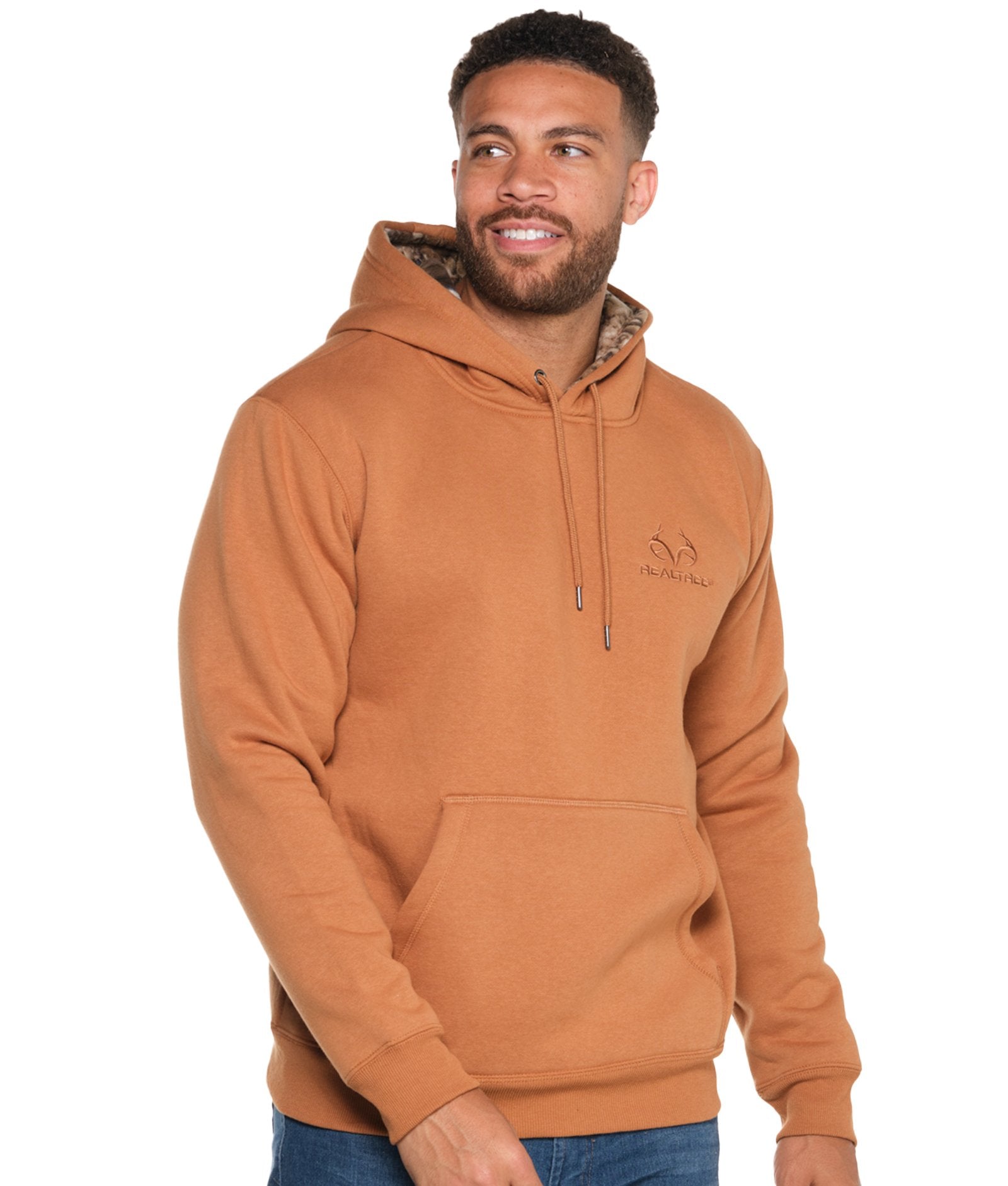 Men's Realtree Honey Tundra Heavyweight Fleece Hoodie