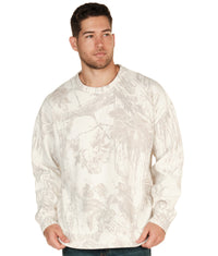 Men's Realtree Xtra Grey Snow Ghost Crewneck Fleece