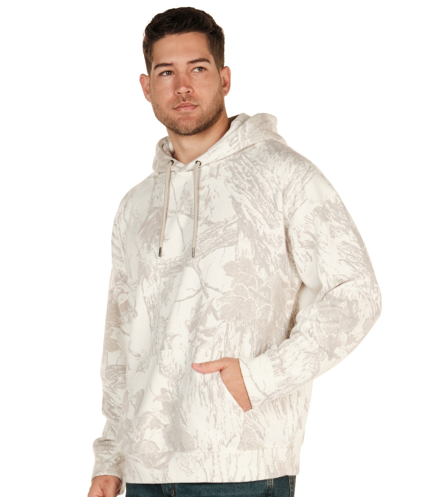 Men's Realtree Xtra Grey Snow Ghost Pullover Hoodie