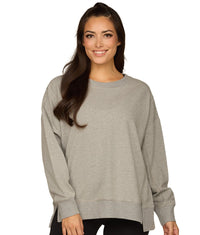 Women's Heather Grey Rosie Oversized Pullover