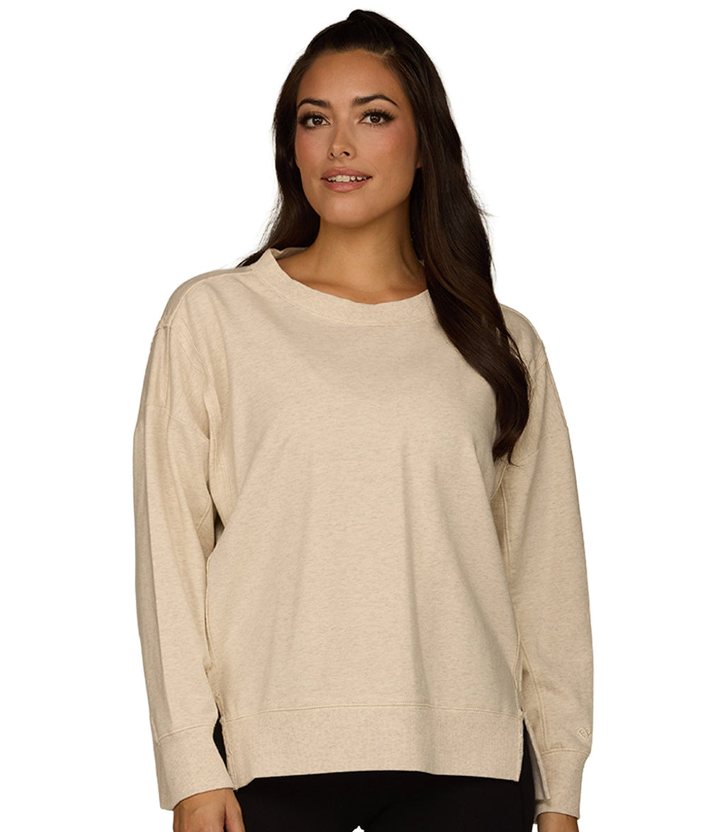 Women's Oatmeal Rosie Oversized Pullover