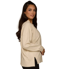 Women's Oatmeal Rosie Oversized Pullover