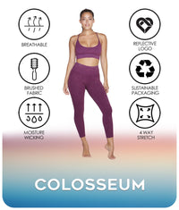 Women's Black Cherry Rowan Seamless Strappy Bra Features