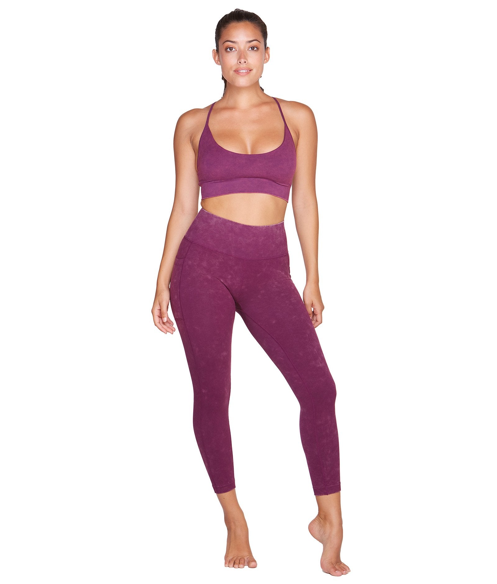 Women's Black Cherry Rowan Seamless Strappy Bra