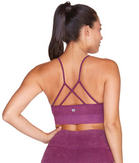 Women's Black Cherry Rowan Seamless Strappy Bra