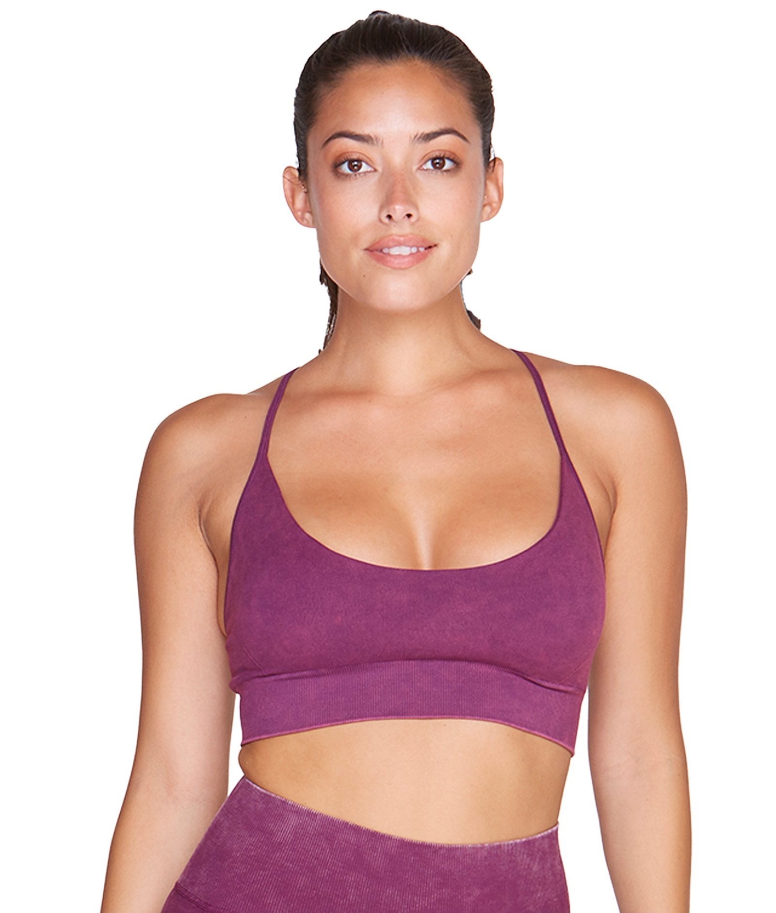 Women's Black Cherry Rowan Seamless Strappy Bra