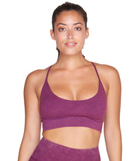 Women's Black Cherry Rowan Seamless Strappy Bra