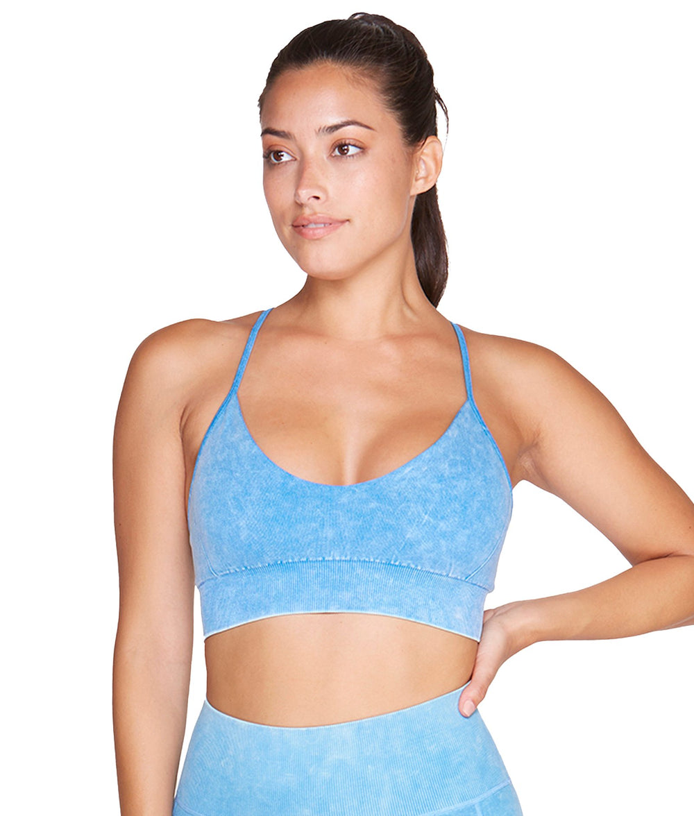 Padded Sports Bra Blue Lime Green Periwinkle Moose Silhouette –  Theartisticmoose