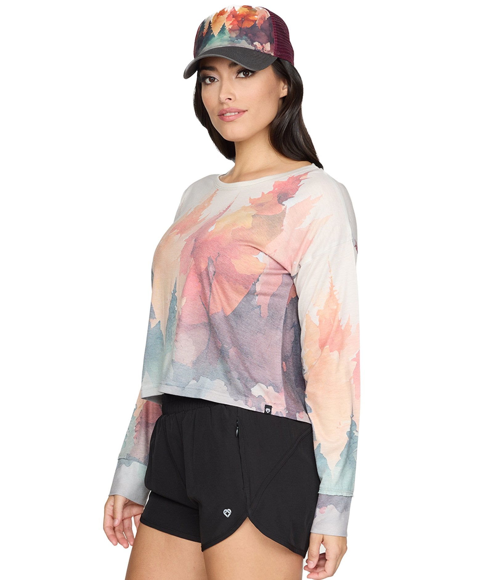 Women's Forest Scenic Sublimated Long Sleeve Tee