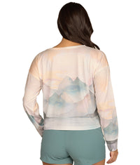 Women's Mountains Scenic Sublimated Long Sleeve Tee