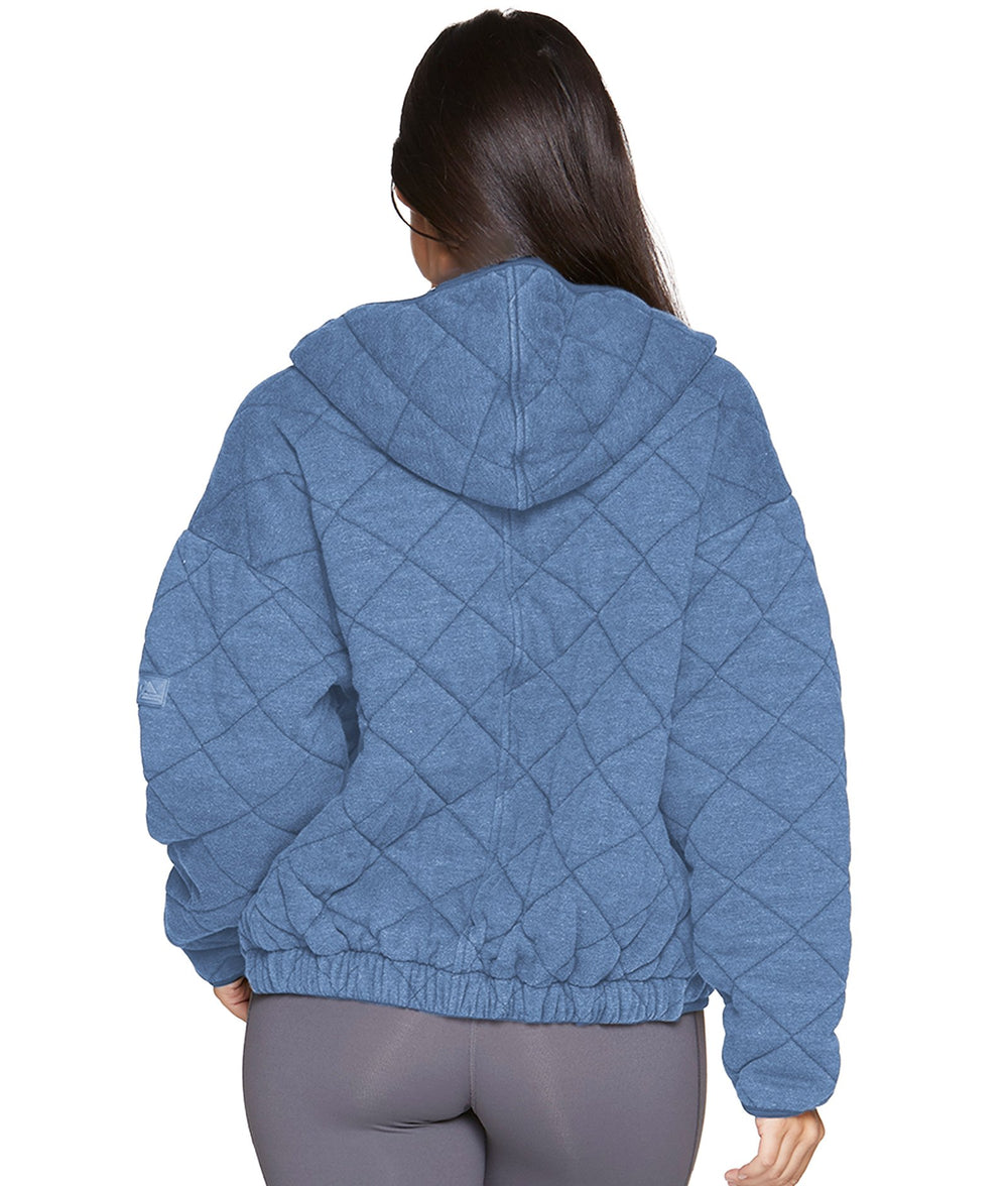 Women's Post Blue Selene Washed Quilted Jacket