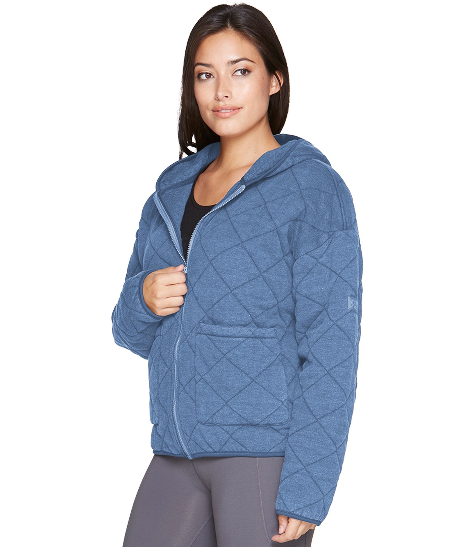 Women's Post Blue Selene Washed Quilted Jacket