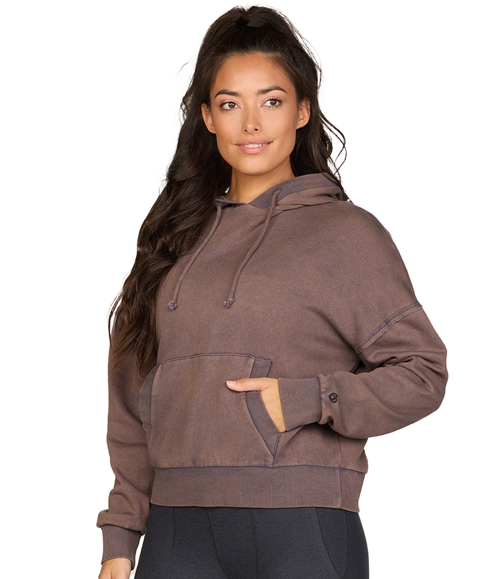 Women's Mocha Seraphina Washed Hoodie