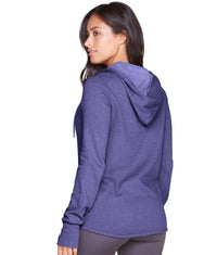 Women's Evening Blue Serenity Hooded Full Zip Jacket